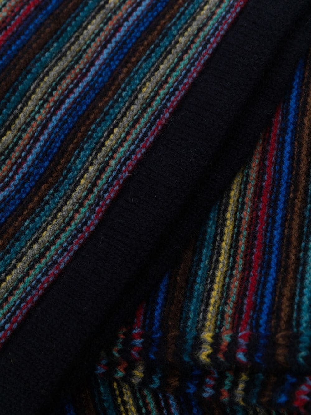 signature stripe lambswool scarf - 3