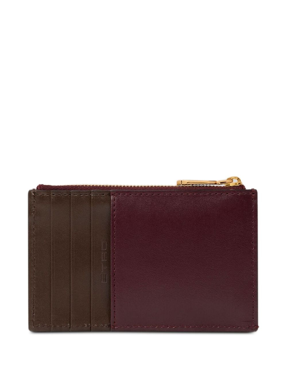 Pegaso-plaque leather card holder - 2