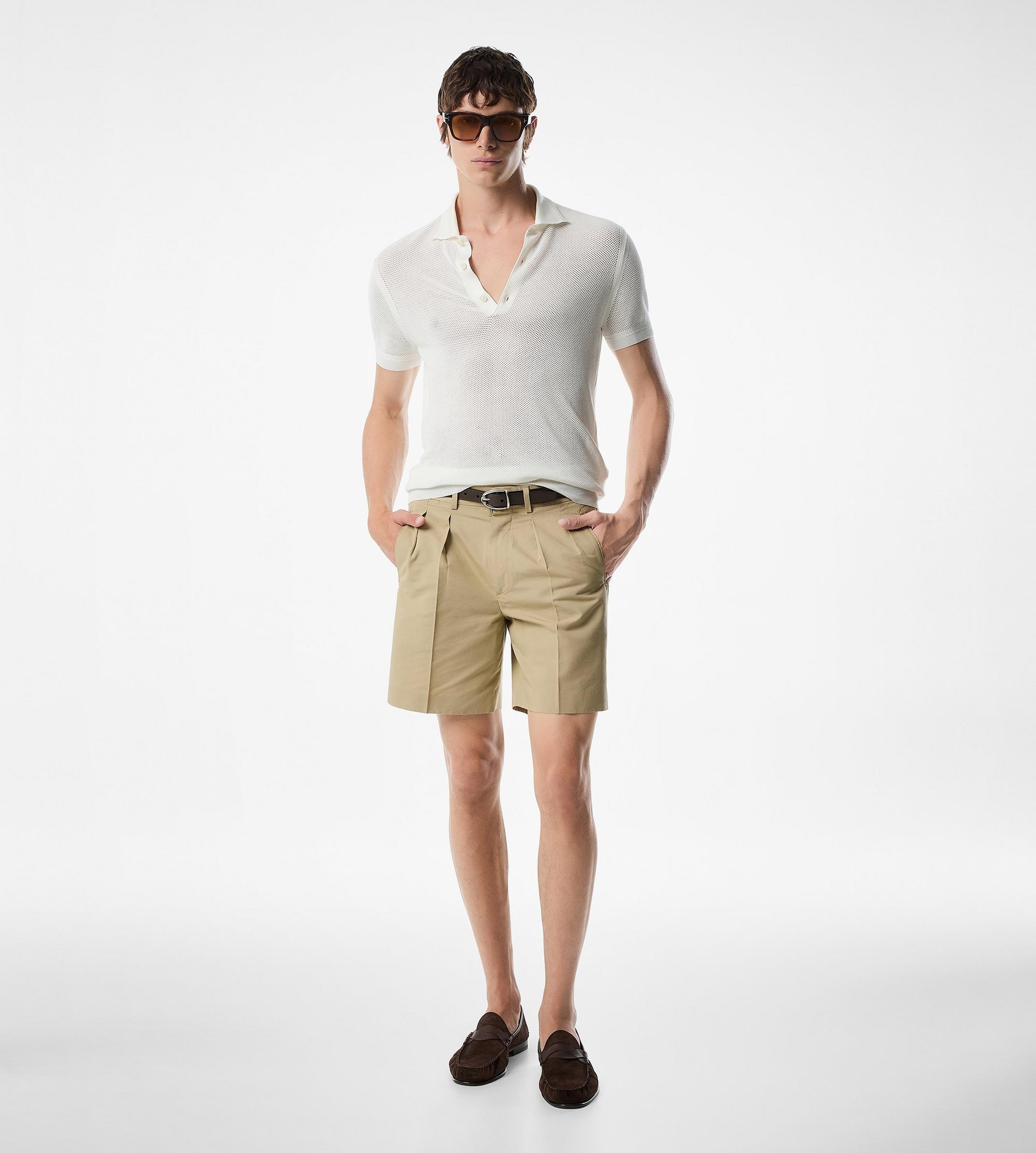 FLUID POPLIN TAILORED SHORTS - 2