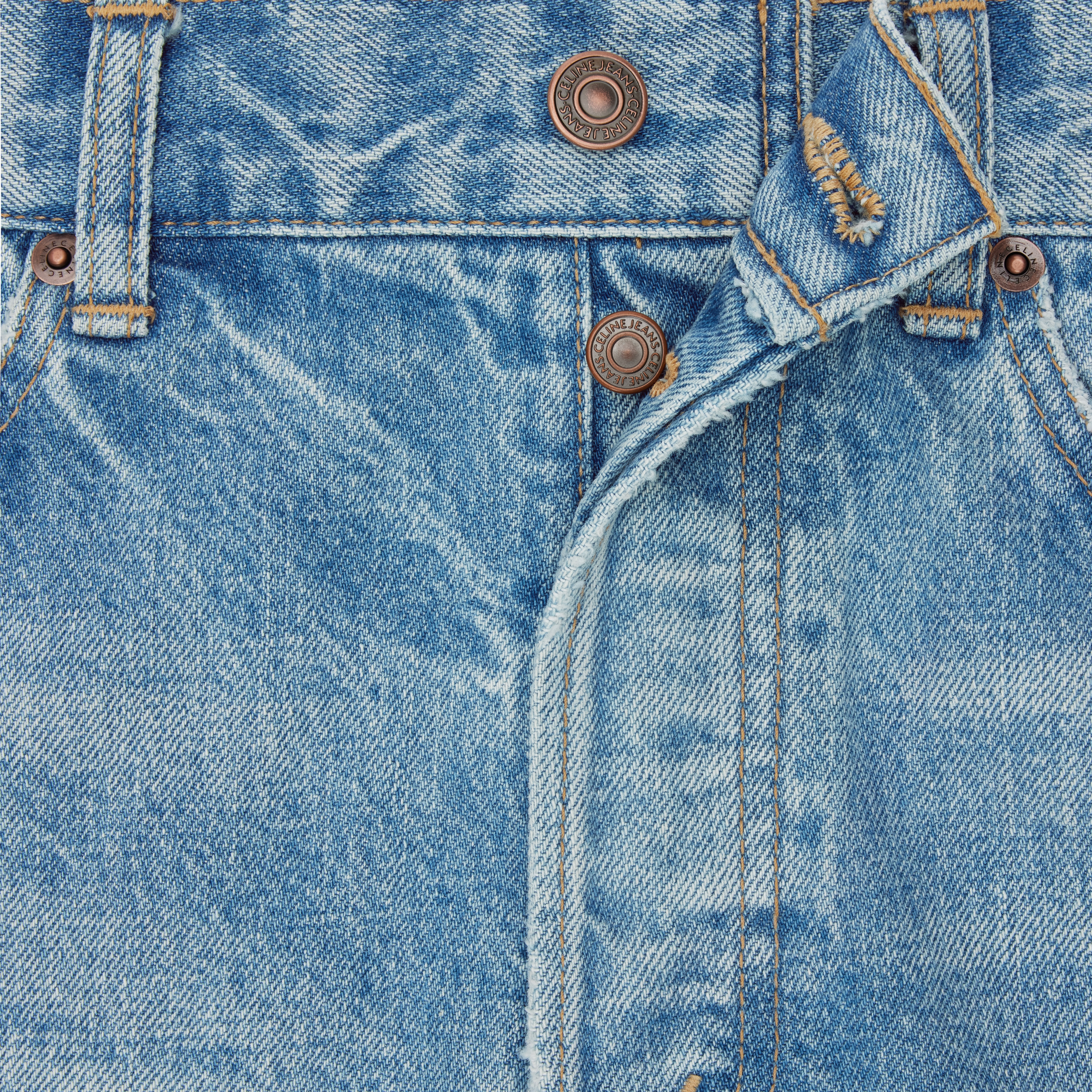 POLLY JEANS IN STEEL BLUE WASH DENIM - 4