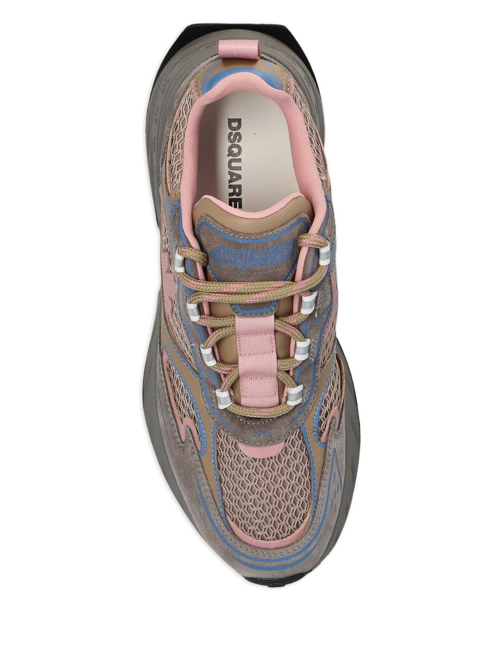 Sprinter suede-leather mesh sneakers - 3