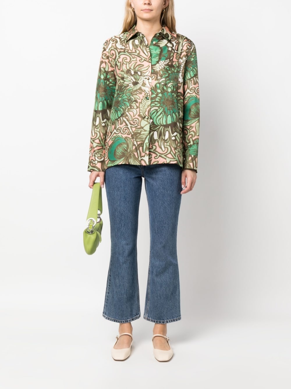 Boy floral-print silk shirt - 2