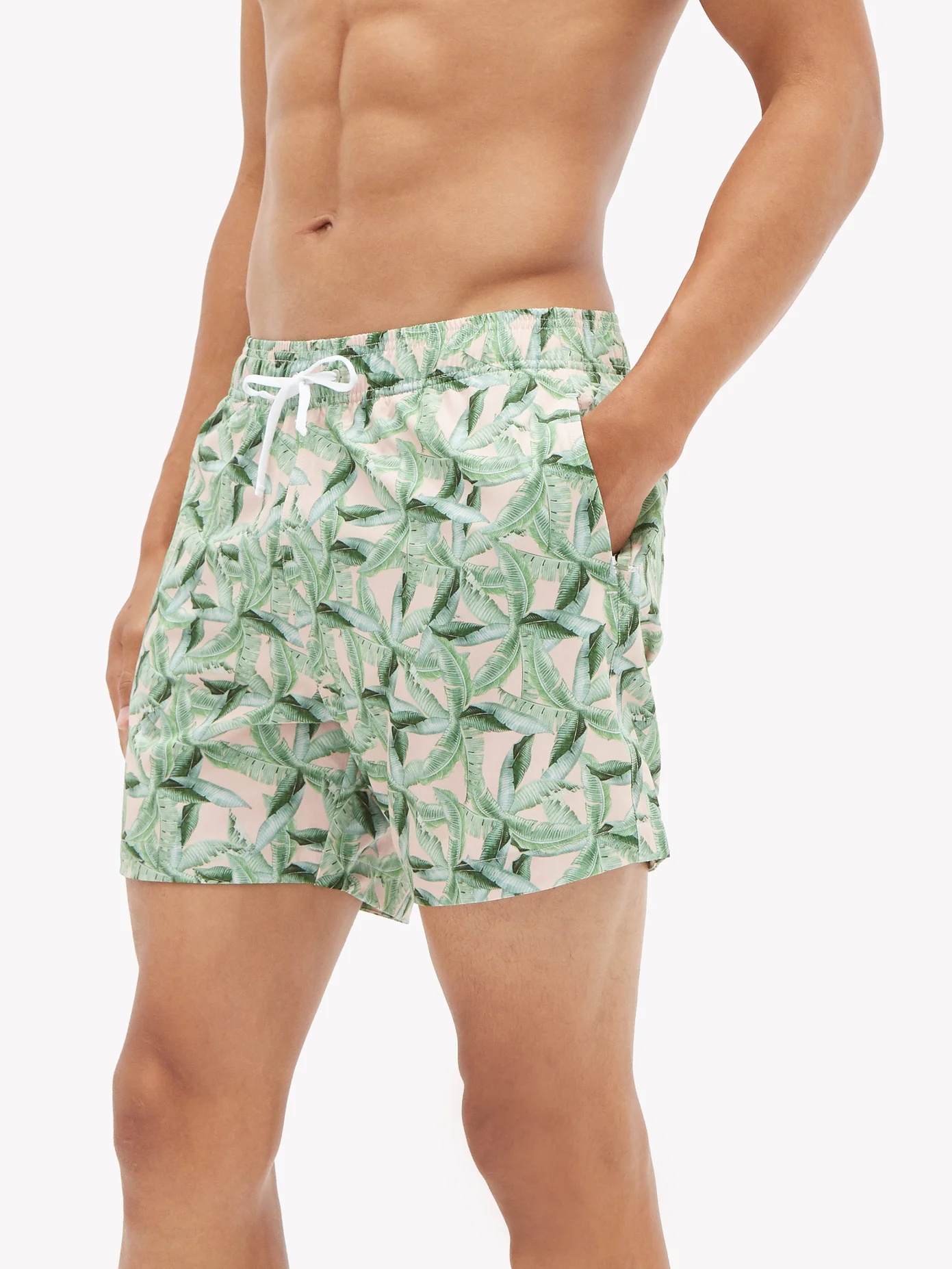 Palm-print swim shorts - 2