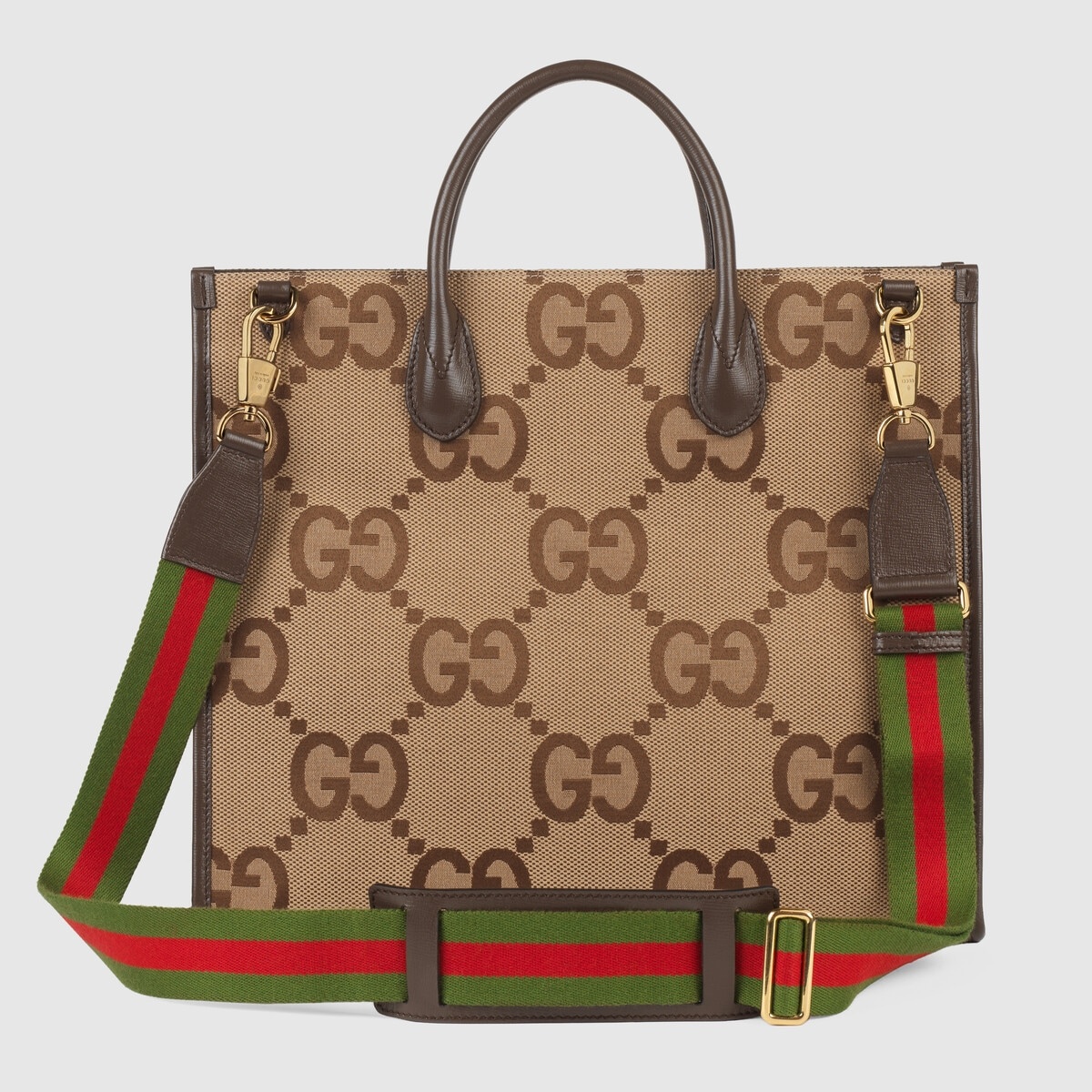 Gucci Diana jumbo GG mini tote bag in camel and ebony canvas