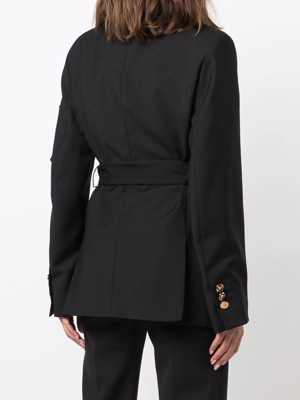 long-sleeve belted jacket - 4