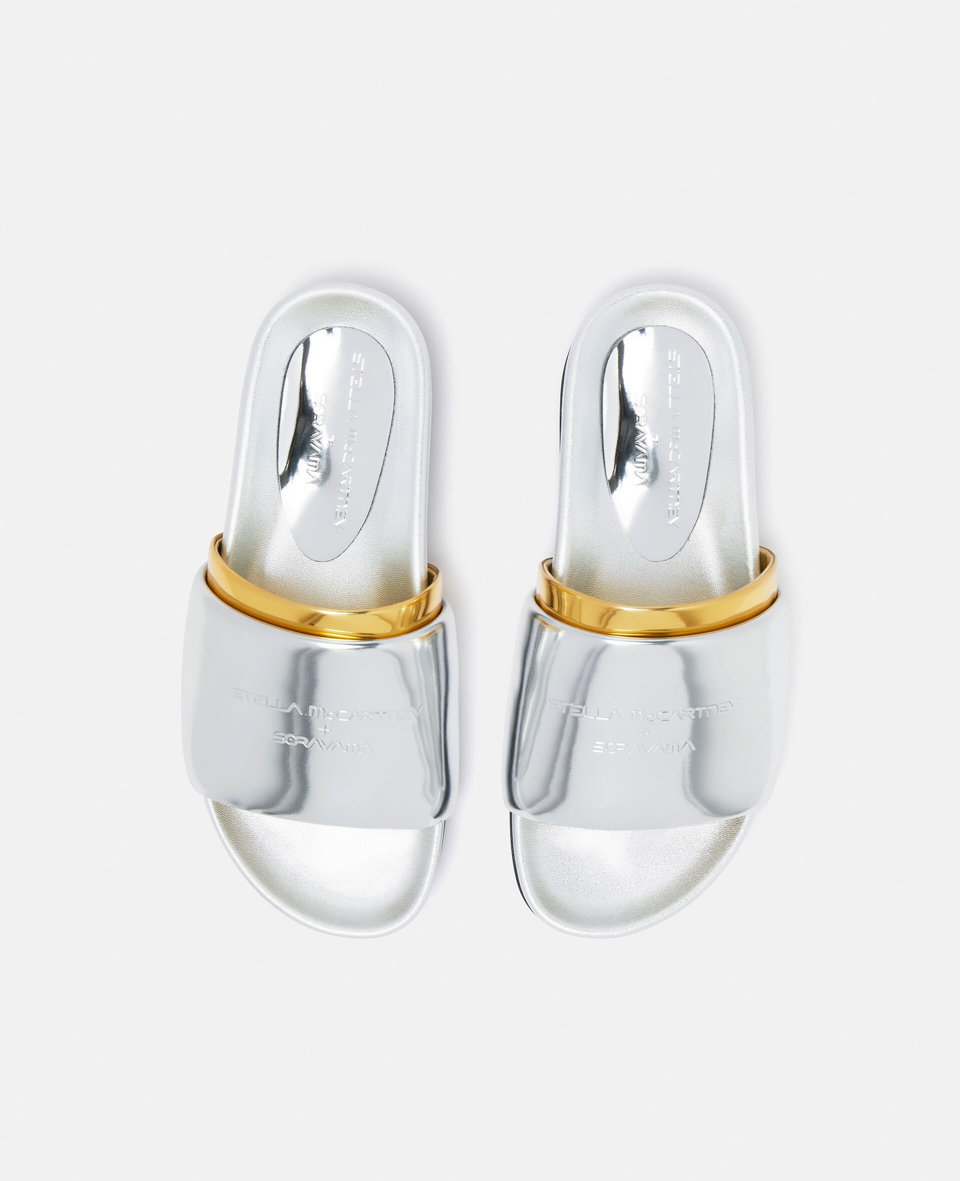 Double-Chromatic Slide-On Sandals - 4