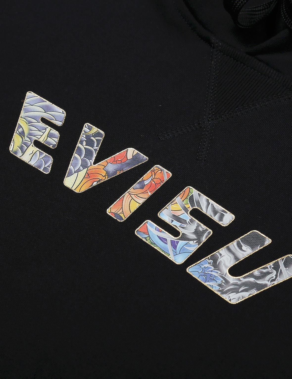 DRAGON-PATTERN LOGO PRINT HOODED SWEATSHIRT - 8