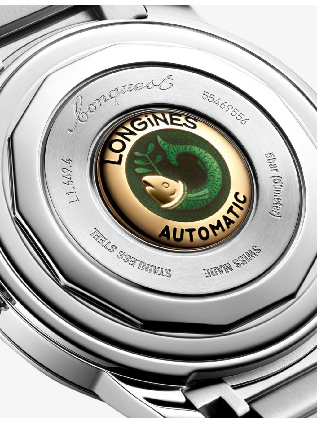 L1.649.4.52.6 Conquest Heritage Stainless-Steel Automatic Watch - 4