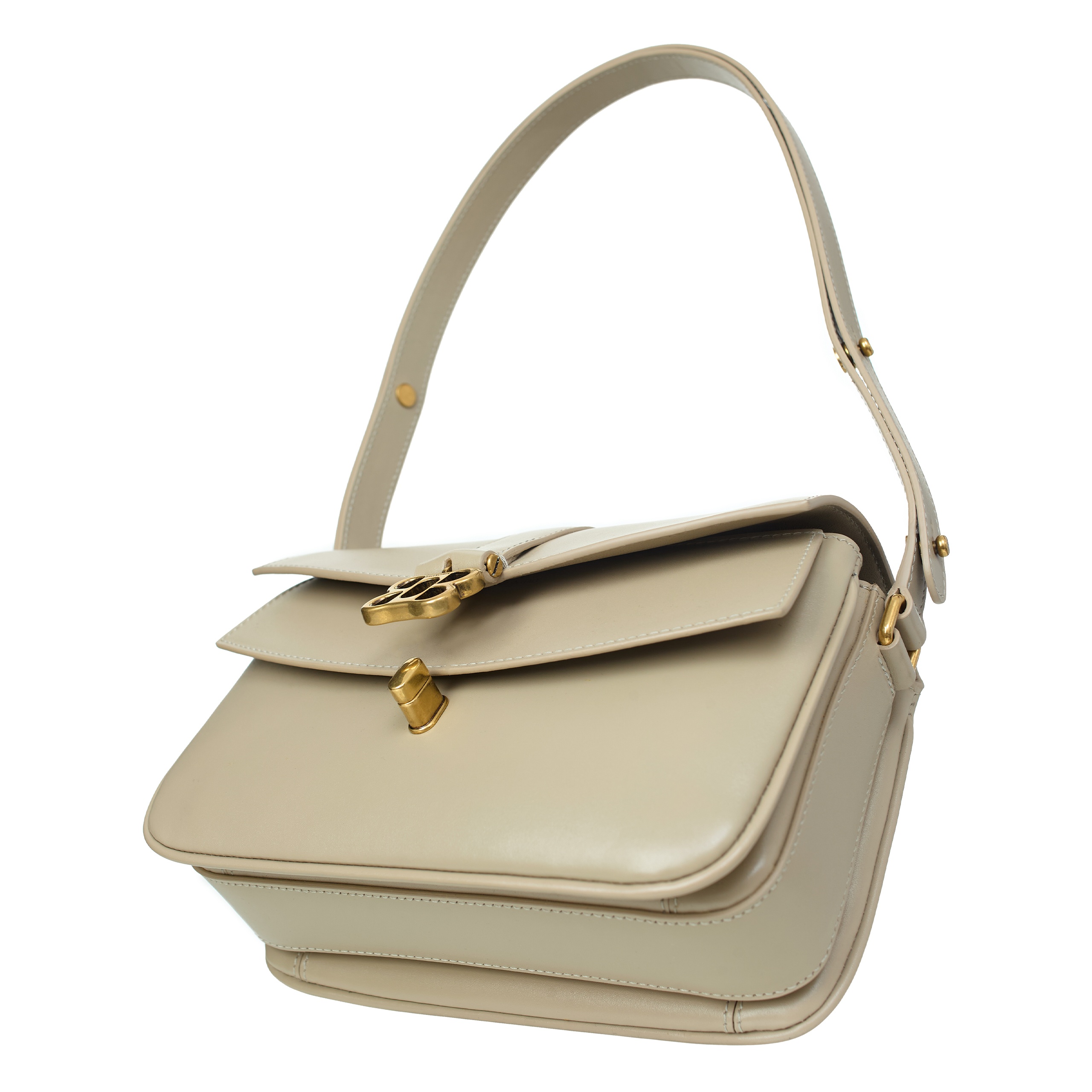 LEATHER LADY FLAP BAG - 3