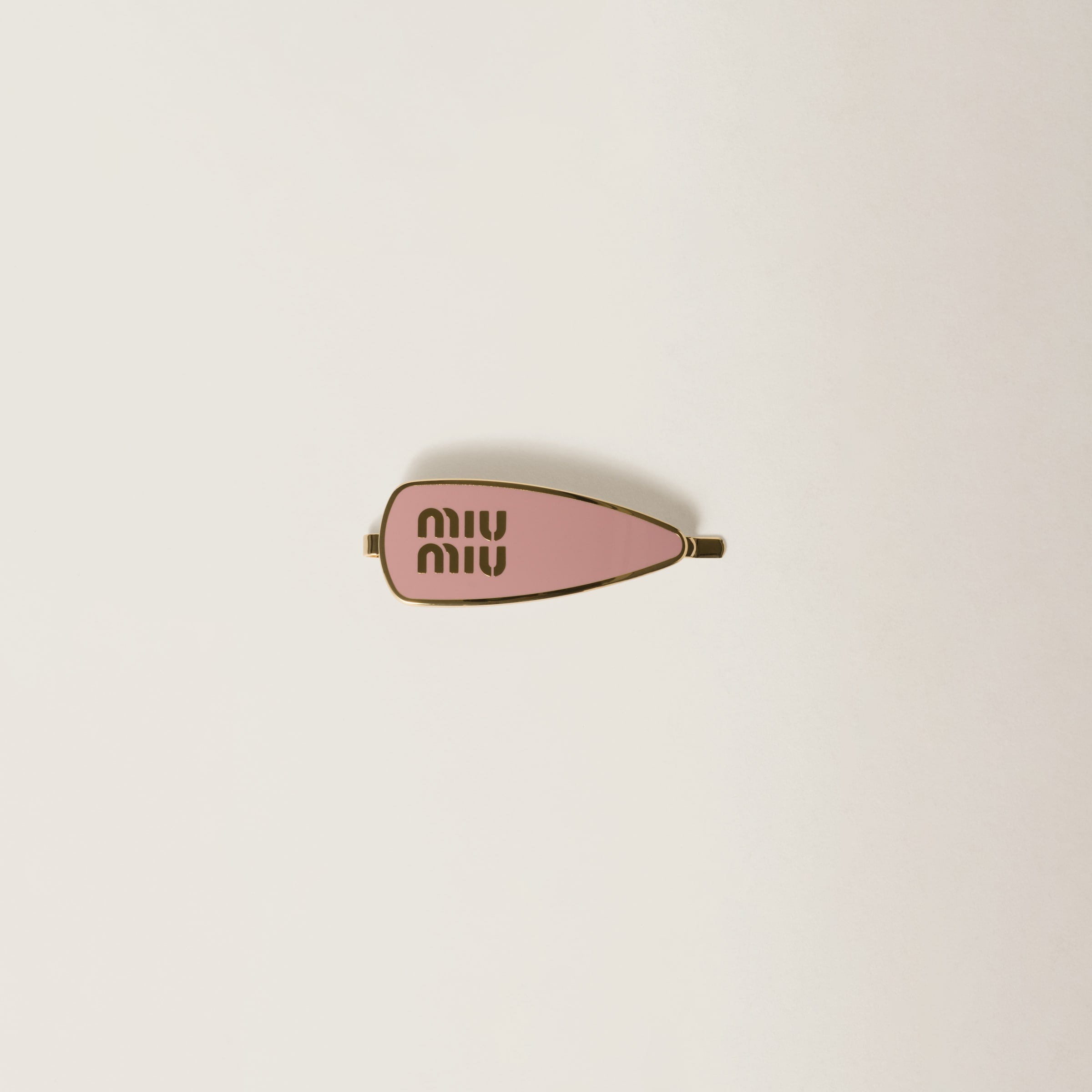 Enameled metal hair clip - 1