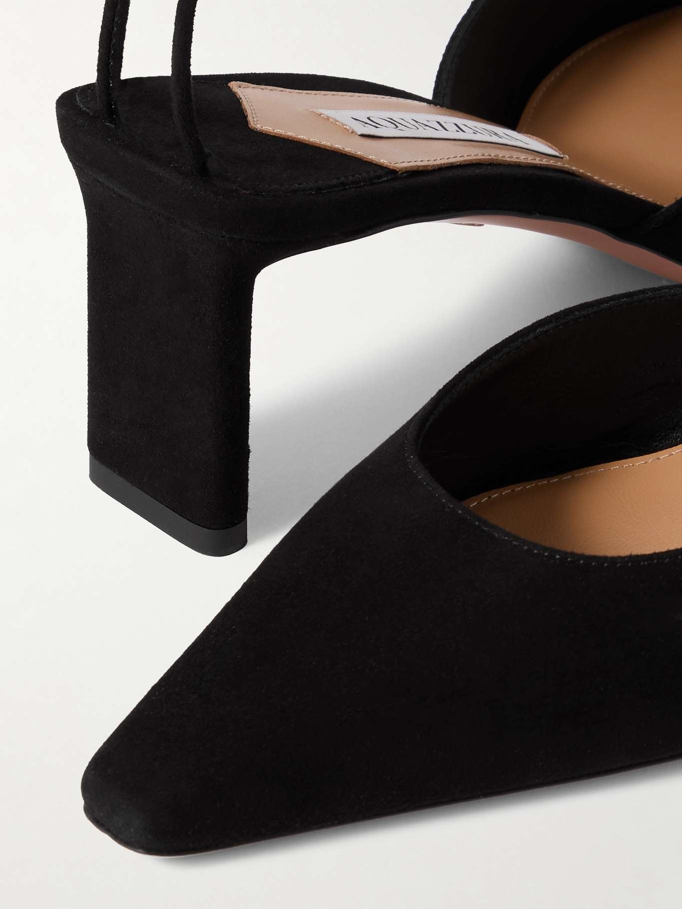 Blade 65 PVC-trimmed suede pumps - 4