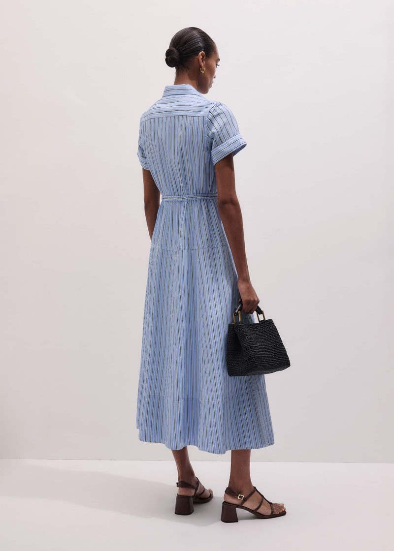Zip Neck Shirt Dress 7
