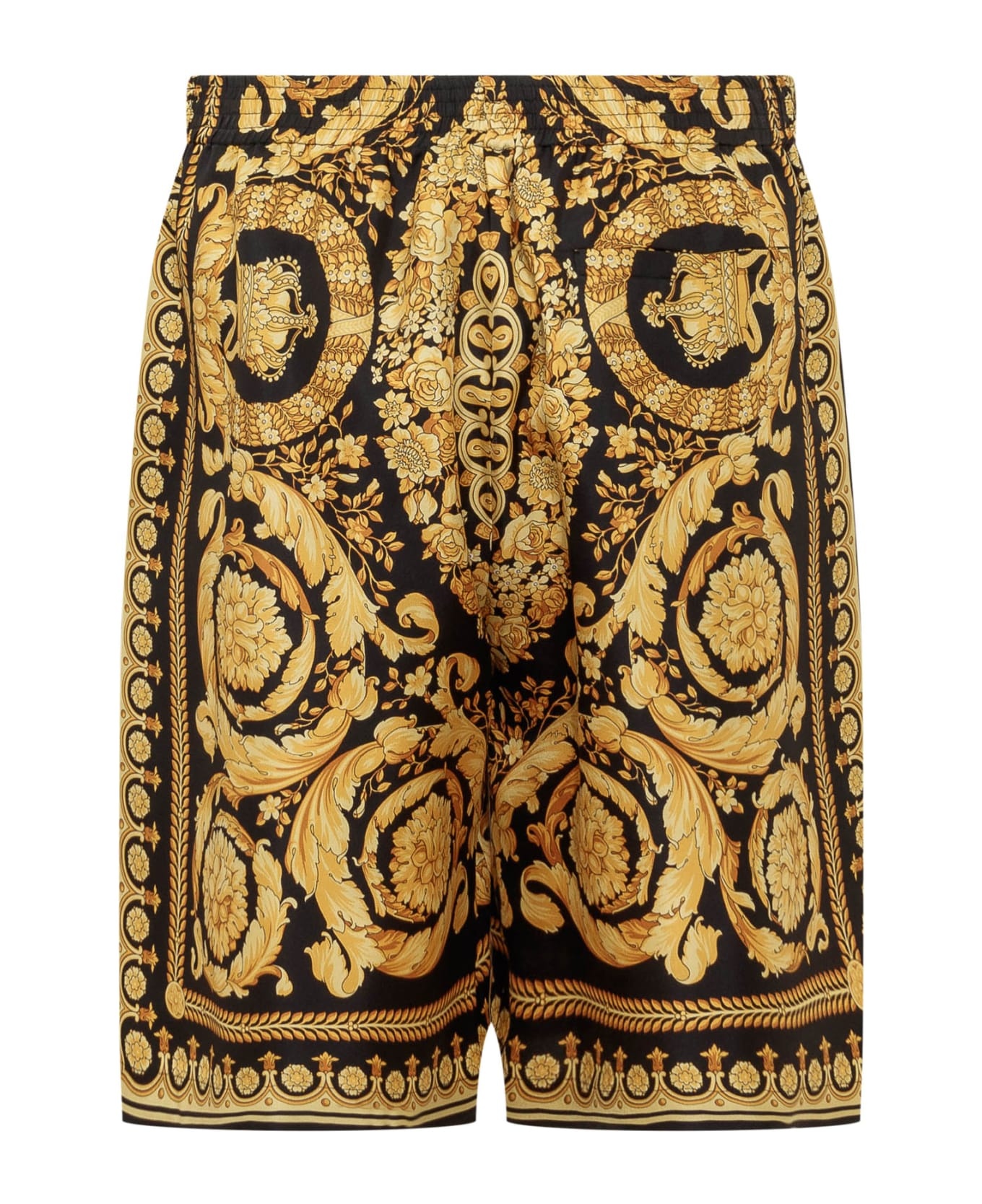 Shorts With Baroque Print - 2