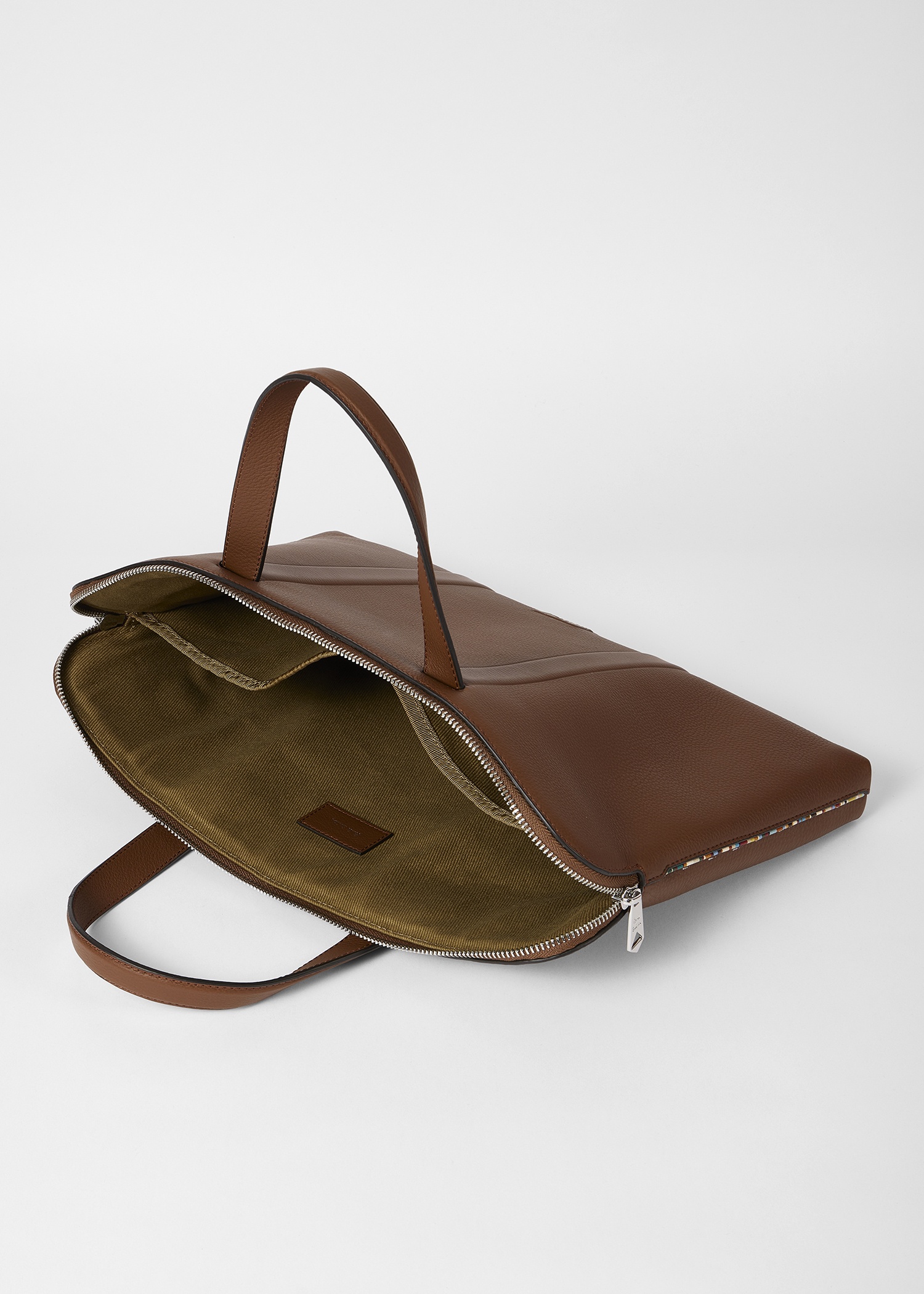 Tan Slim Leather Folio - 6
