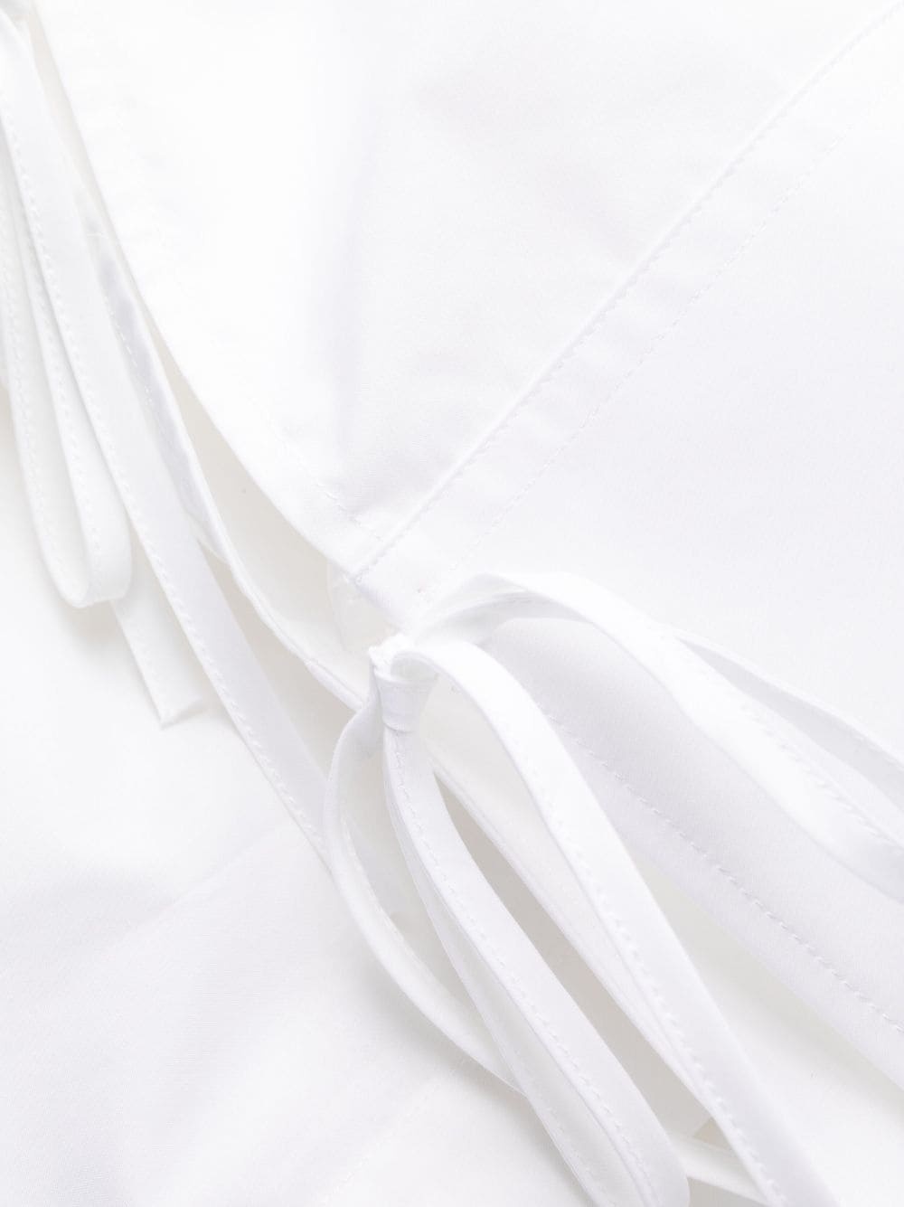 bow-embellished cotton shirtdress - 5