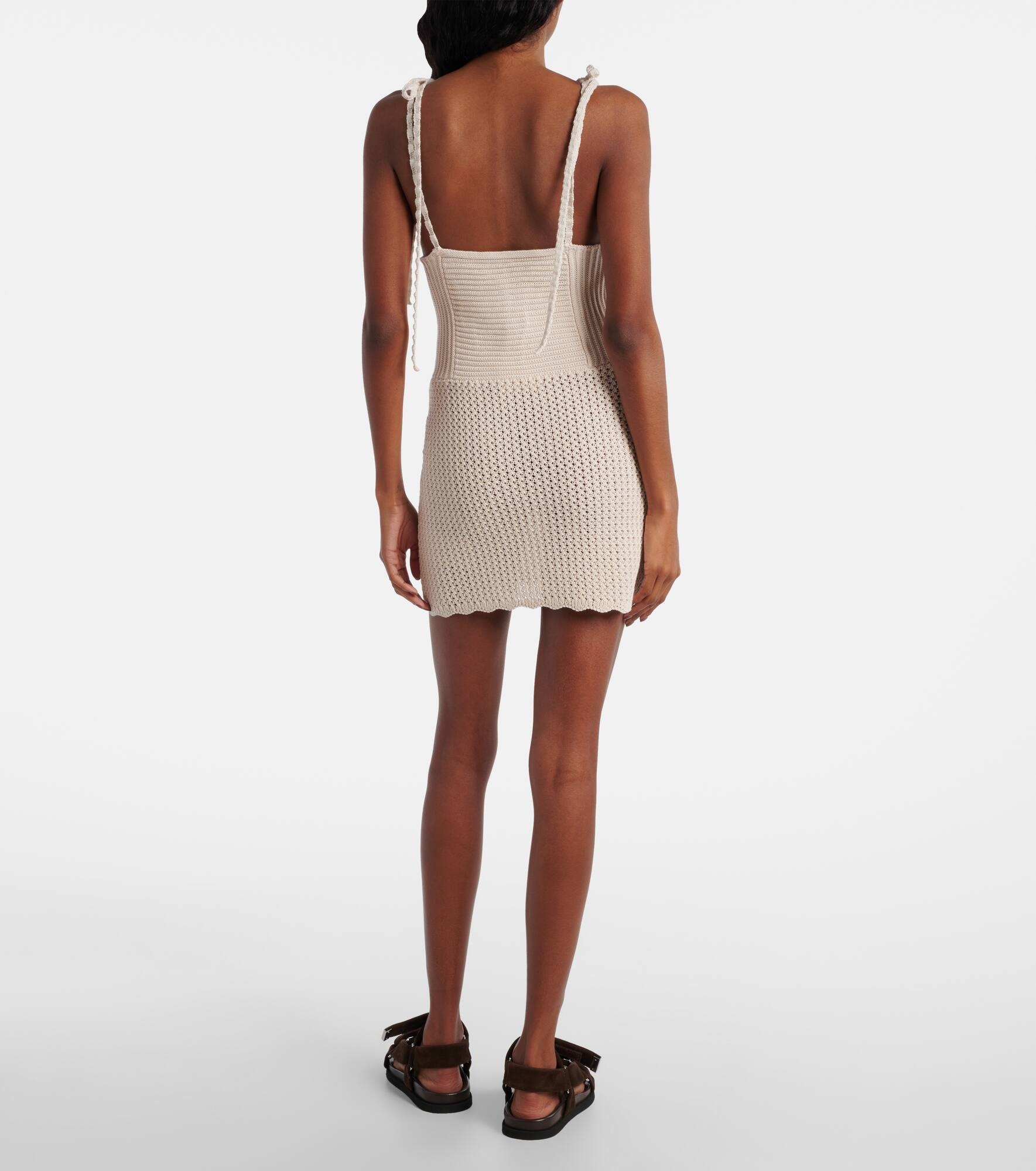 Knitted cotton minidress - 3