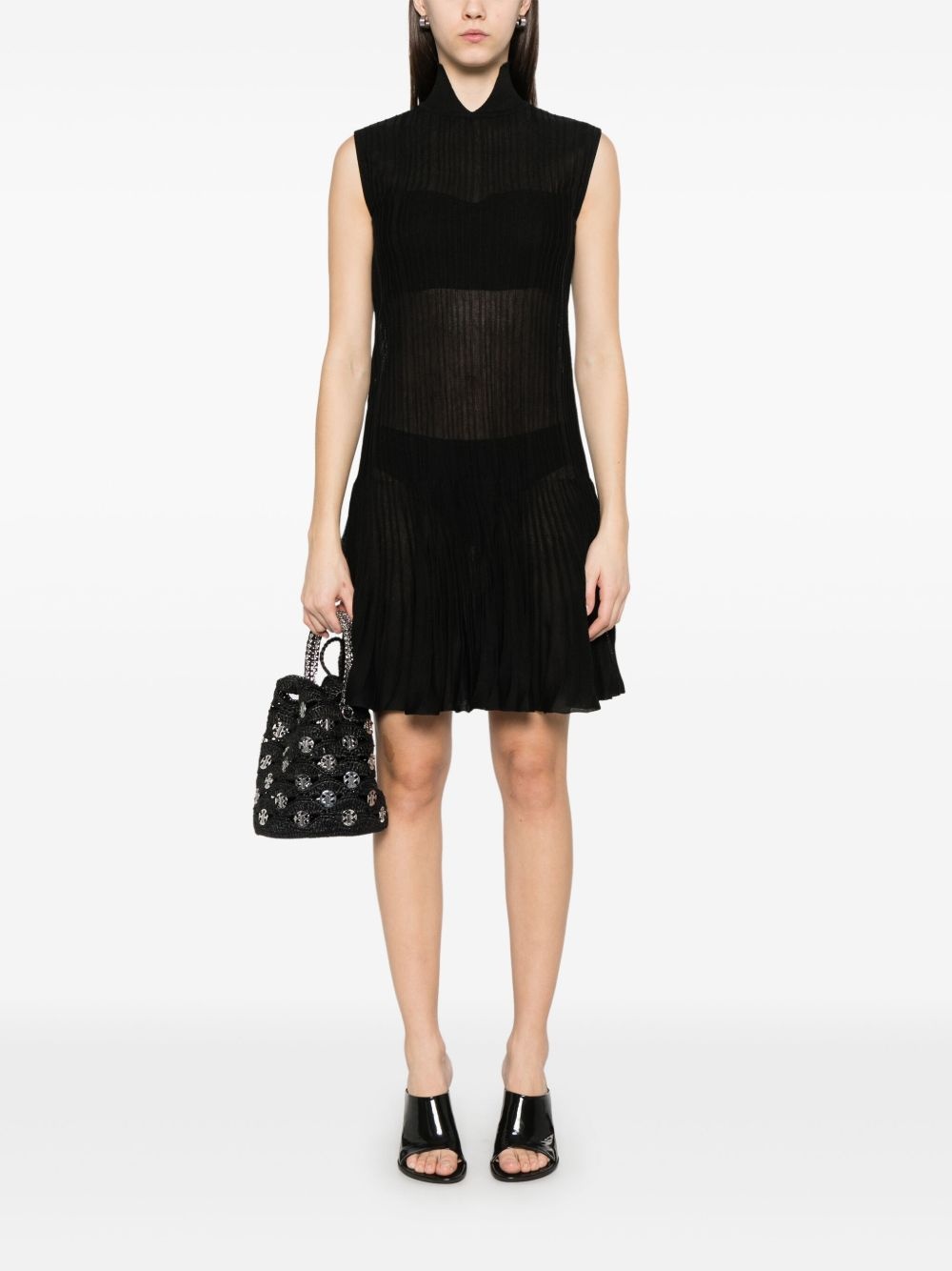 ribbed mini dress - 2