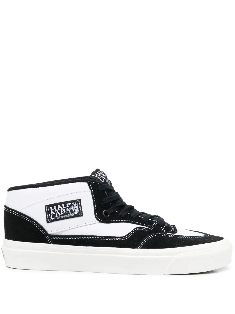 panelled high-top sneakers - 1
