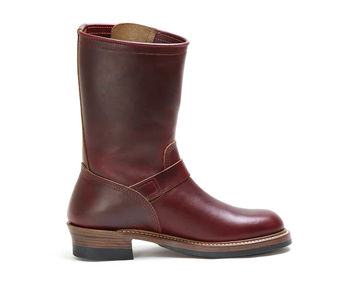 LK-003 Wabash Engineer Boots Horween CXL Burgundy - 5