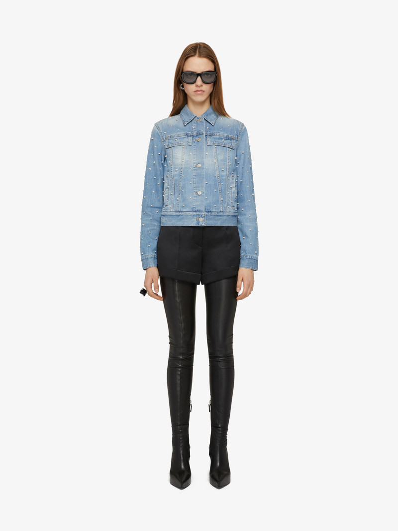 Givenchy SLIM FIT JACKET IN EMBROIDERED DENIM outlook