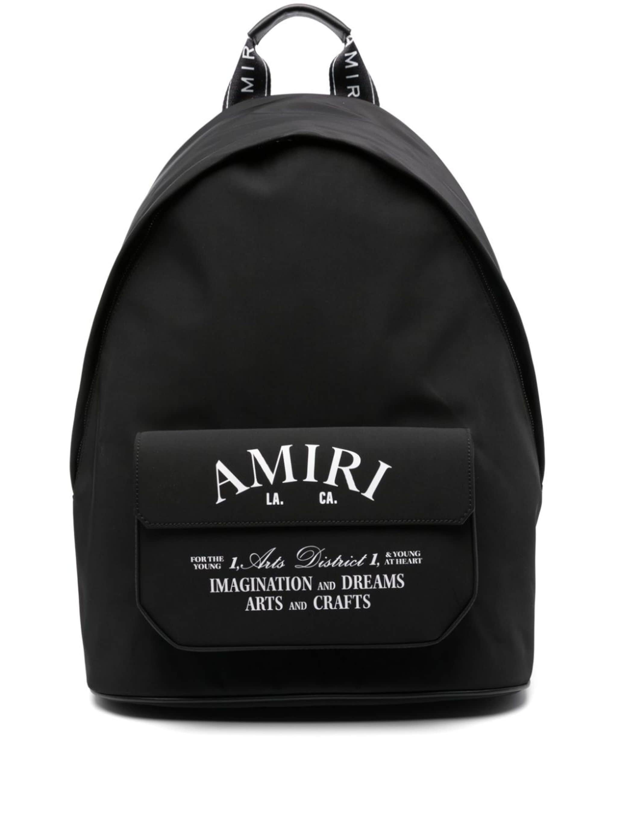 logo-print backpack - 1
