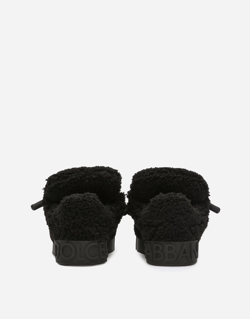 Dolce & Gabbana Faux fur Portofino sneakers outlook