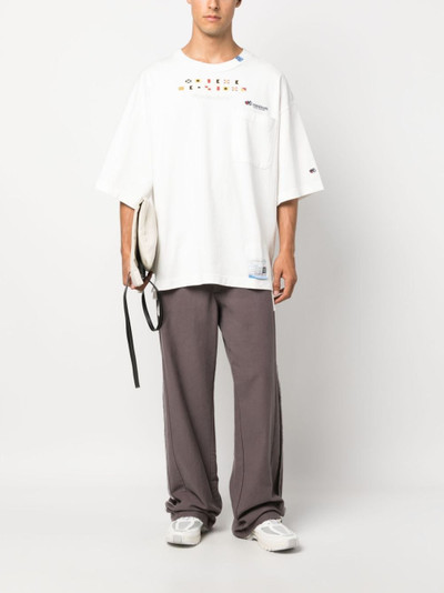 Maison MIHARAYASUHIRO logo-embroidered cotton T-shirt outlook