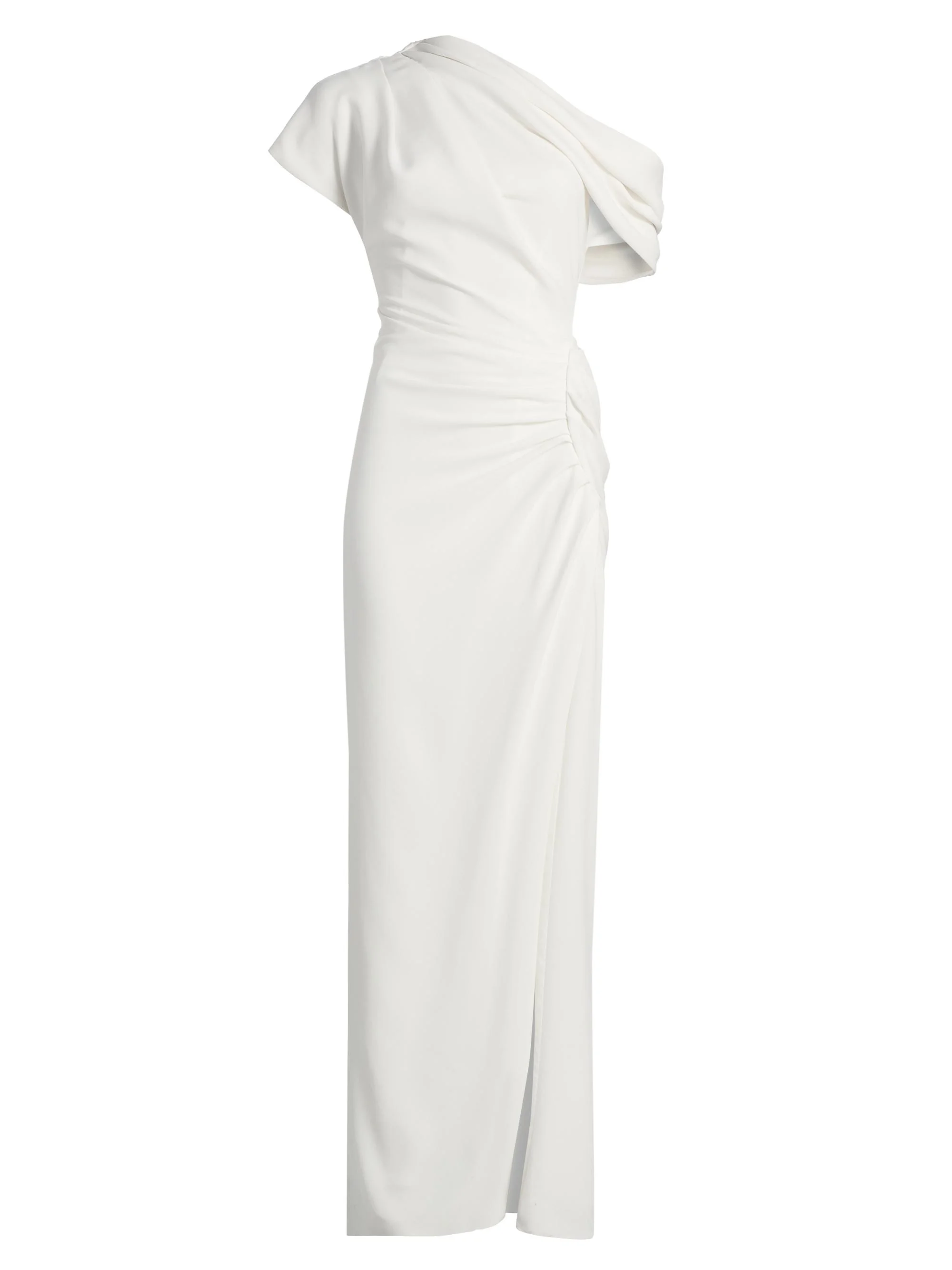 Women's Kally Draped Column Gown - Ivory - 1