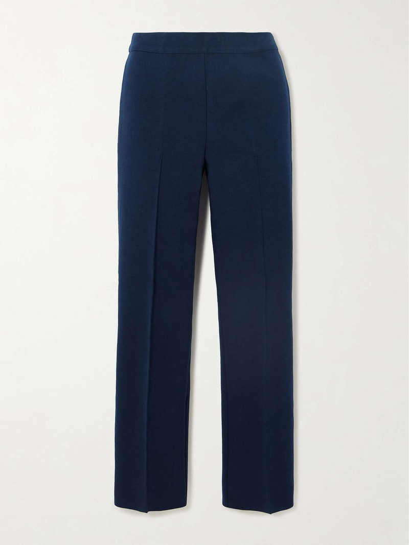 Jules stretch-cotton jacquard 직선 다리 바지 - 1