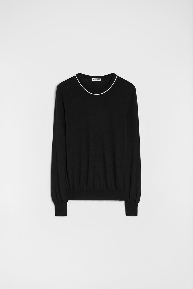 Lightweight Cotton Crew-Neck Sweater 1