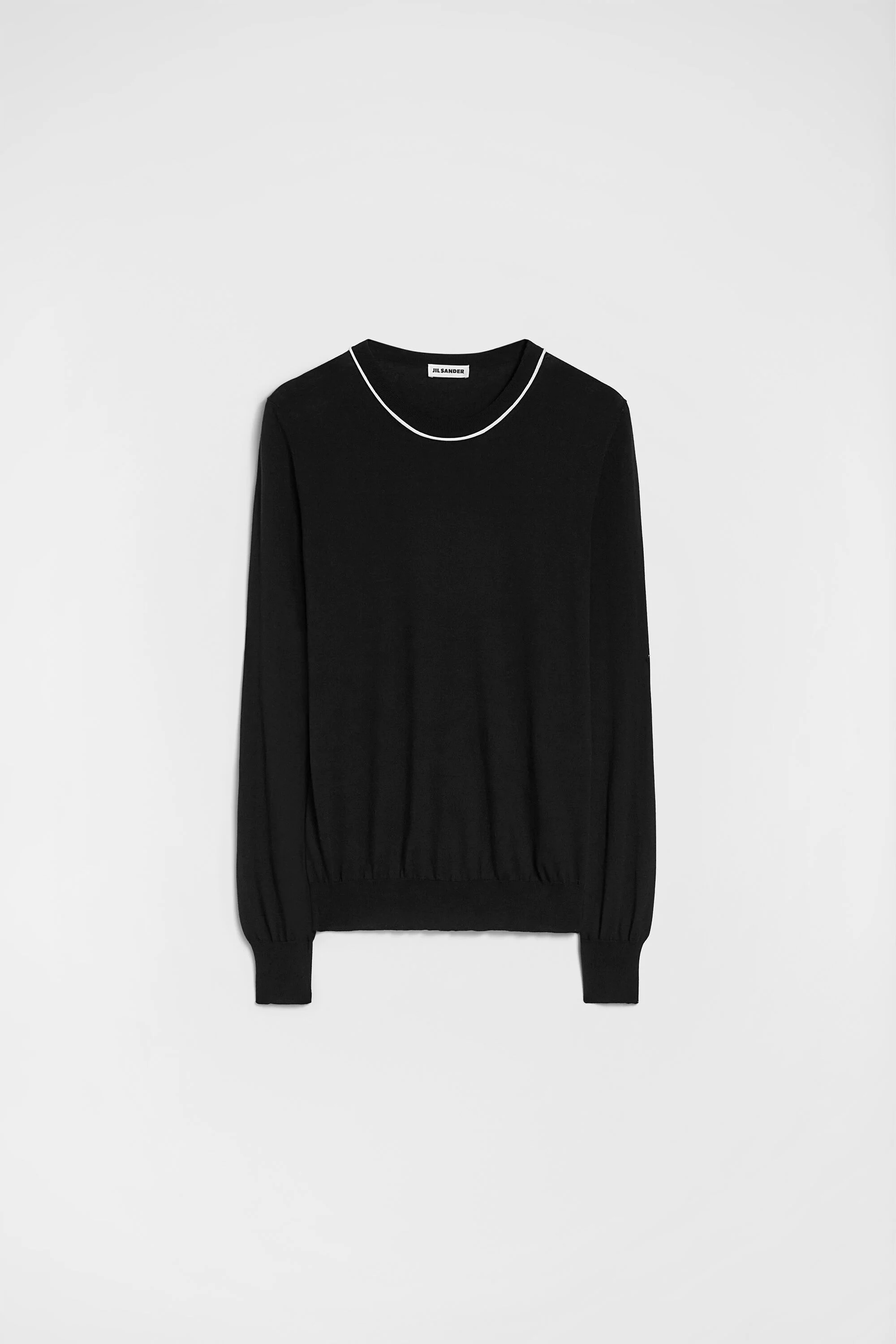 Lightweight Cotton Crew-Neck Sweater - 1
