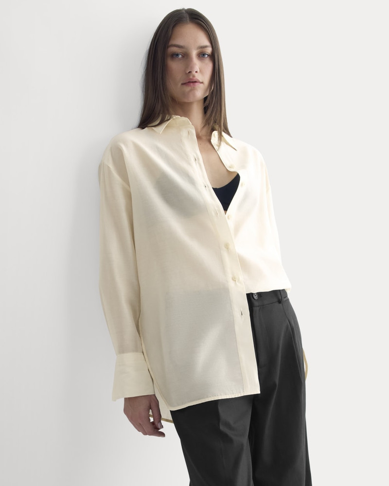 OVERSIZED SHIRT IN COTTON-SILK ORGANZA 6