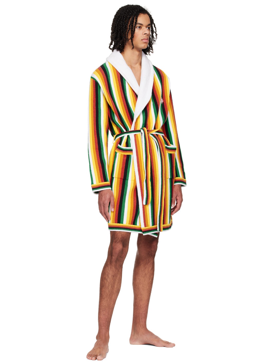 Multicolor Striped Robe - 4