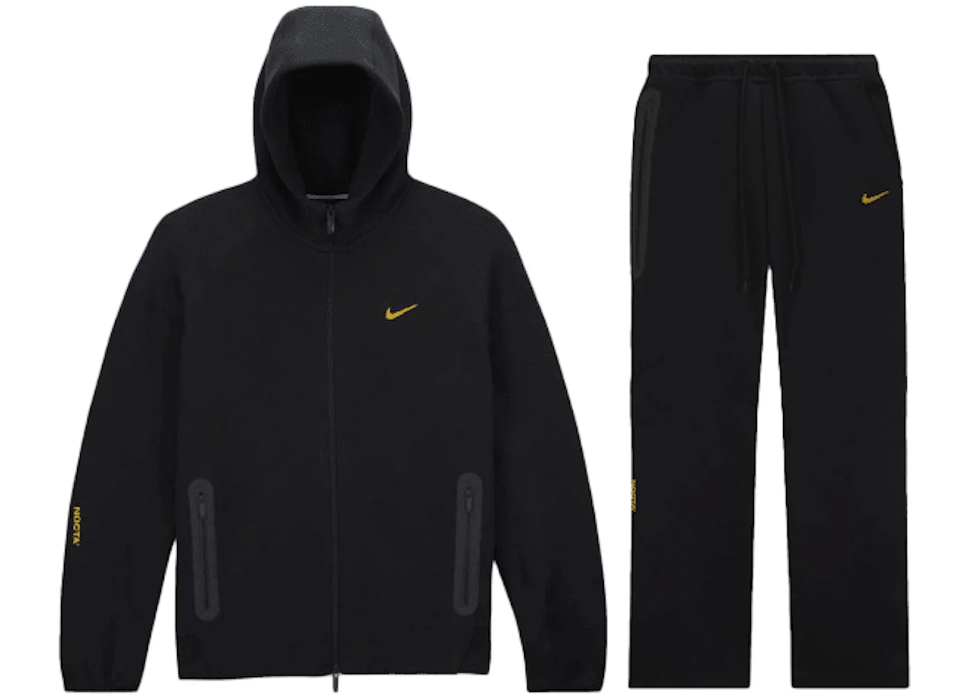 Nike x NOCTA Tech Fleece Hoodie & Joggers Set Black - 1