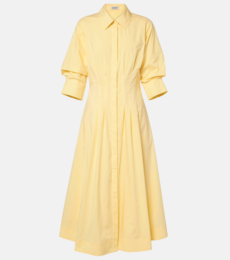 Jazz cotton-blend poplin midi dress 1