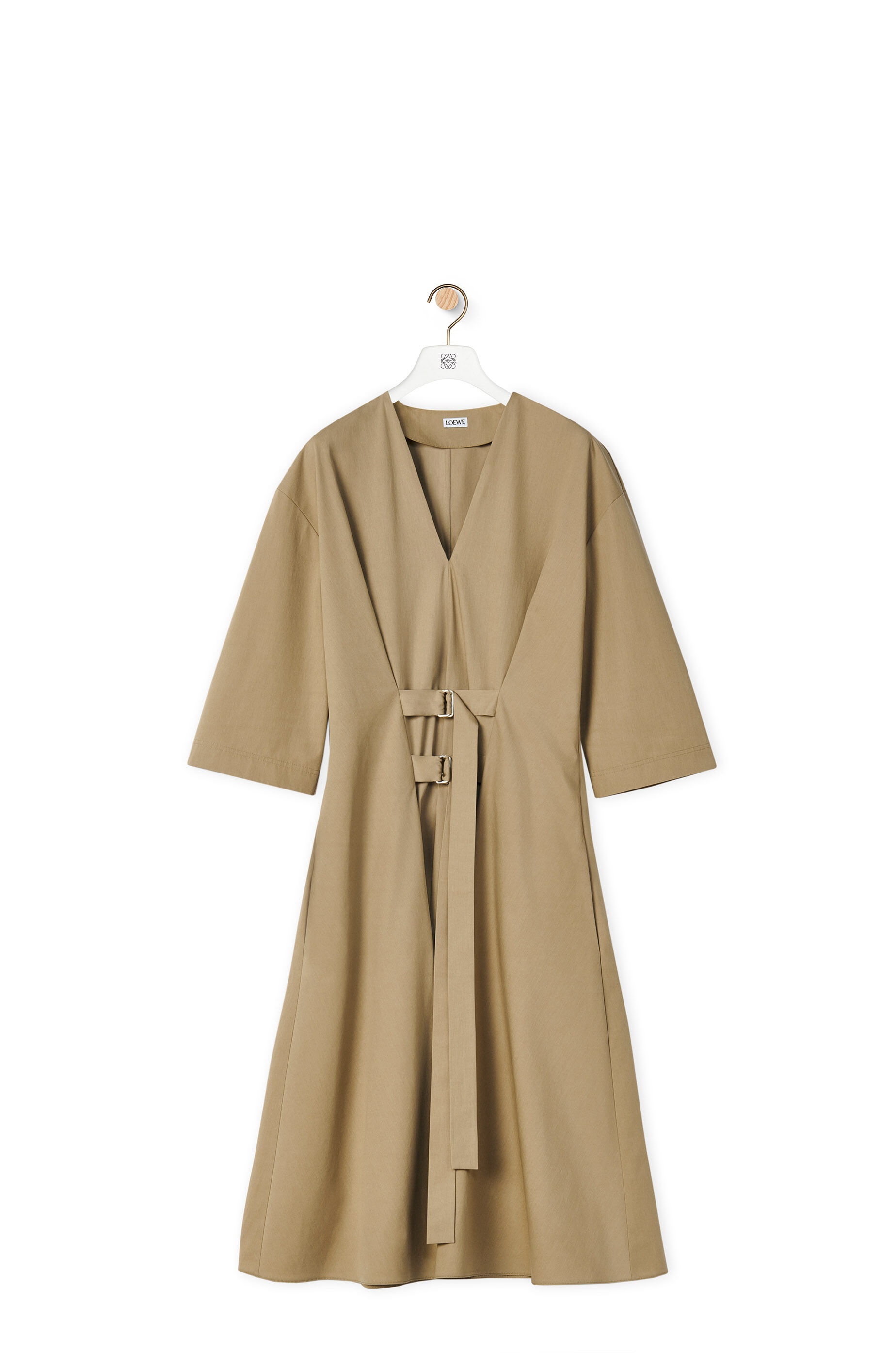 Buckle dress in cotton - 1
