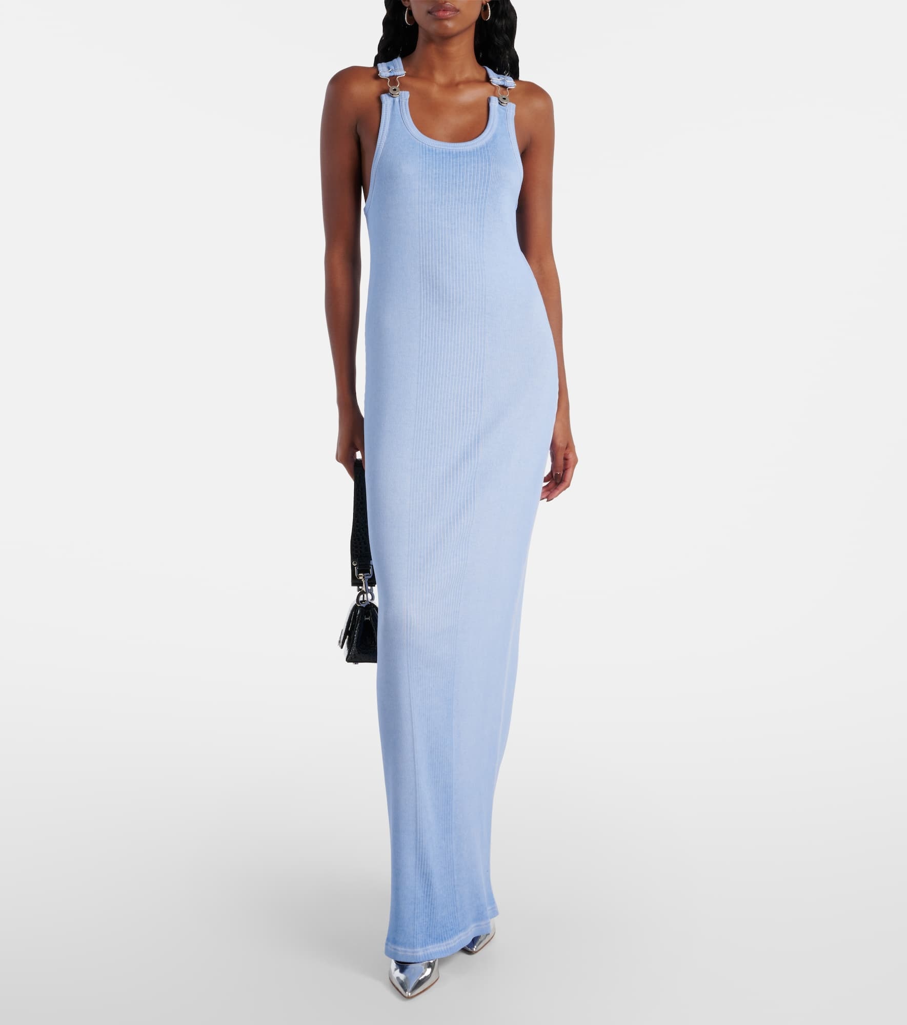 Cotton jersey maxi dress - 2