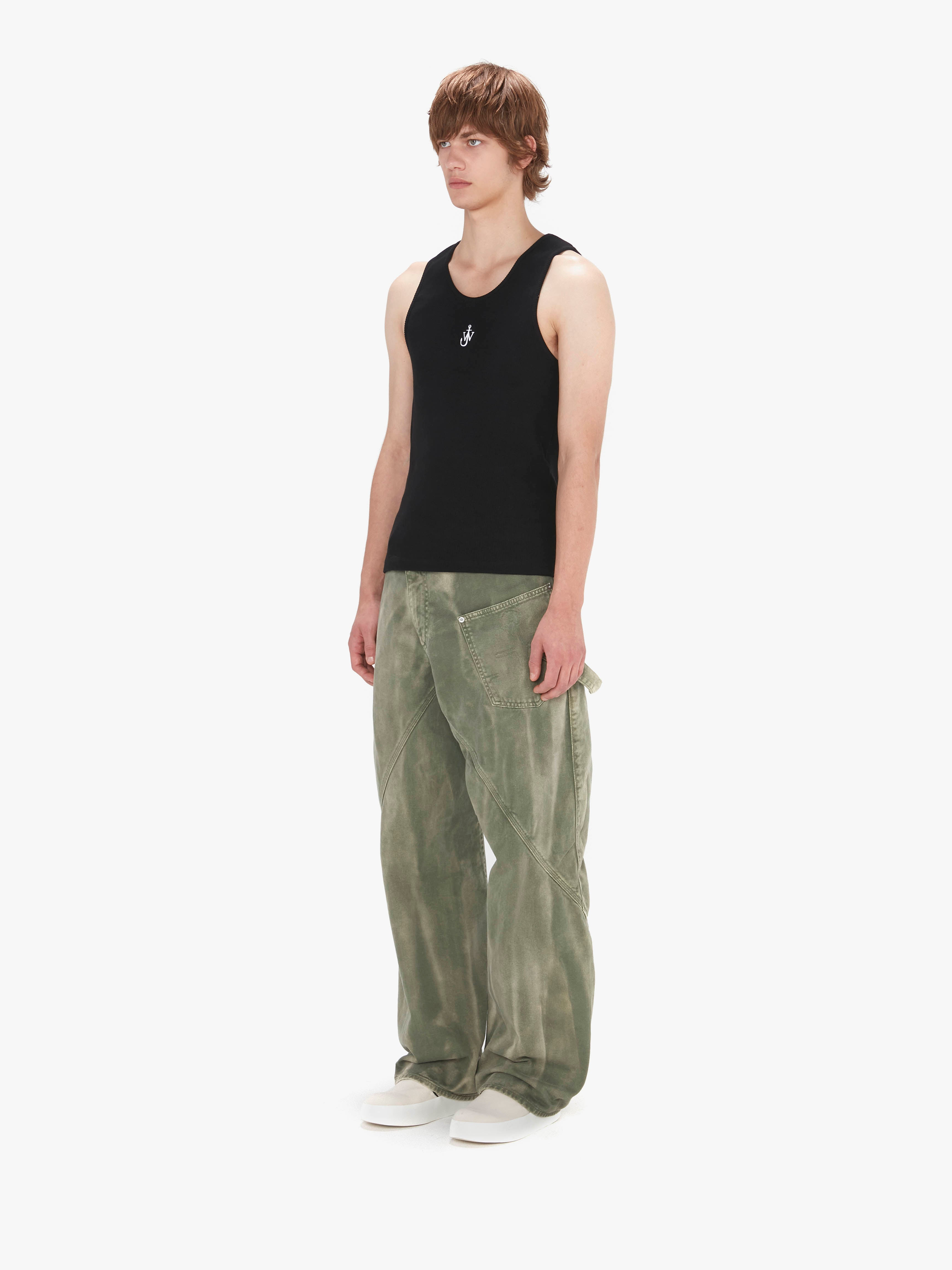 TANK TOP WITH ANCHOR LOGO EMBROIDERY - 4