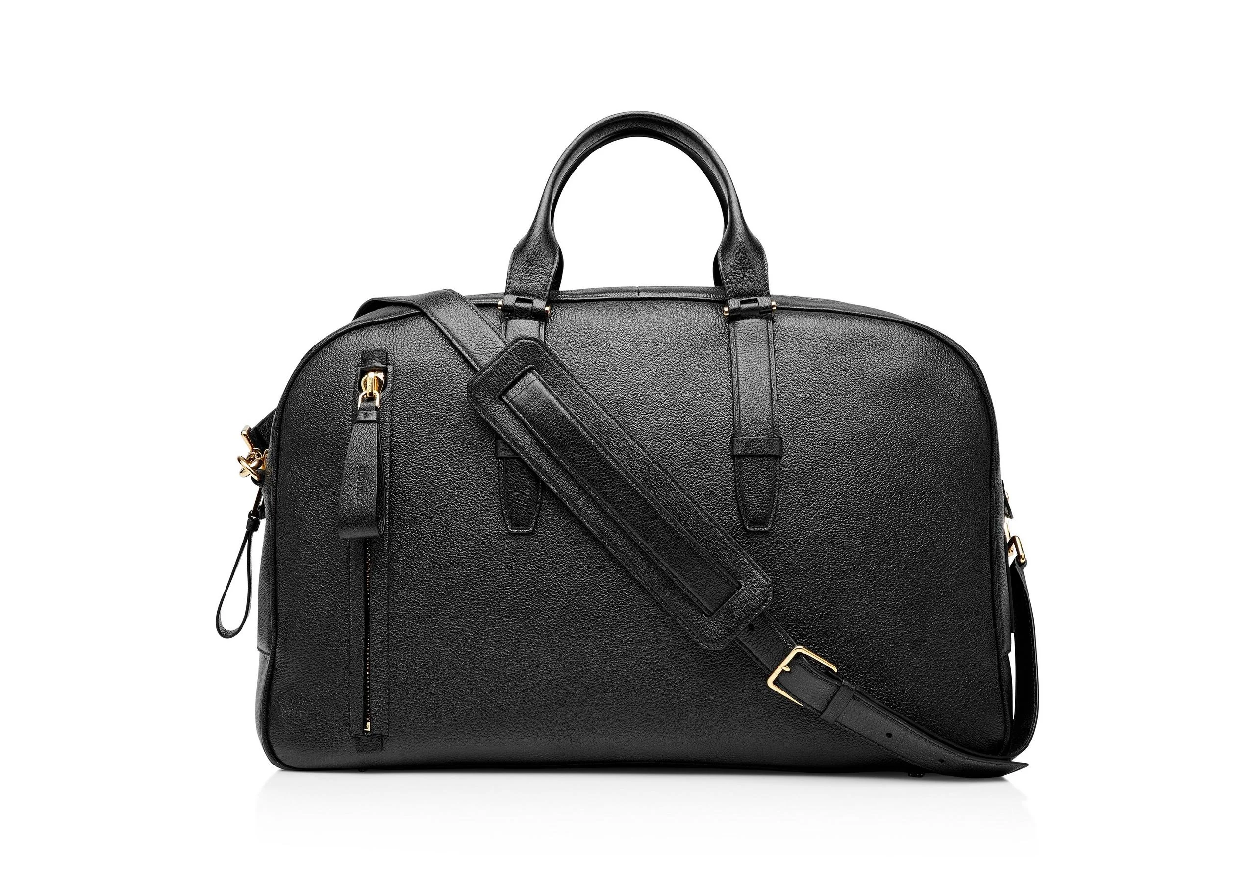 GRAIN LEATHER BUCKLEY BOWLING BAG - 1