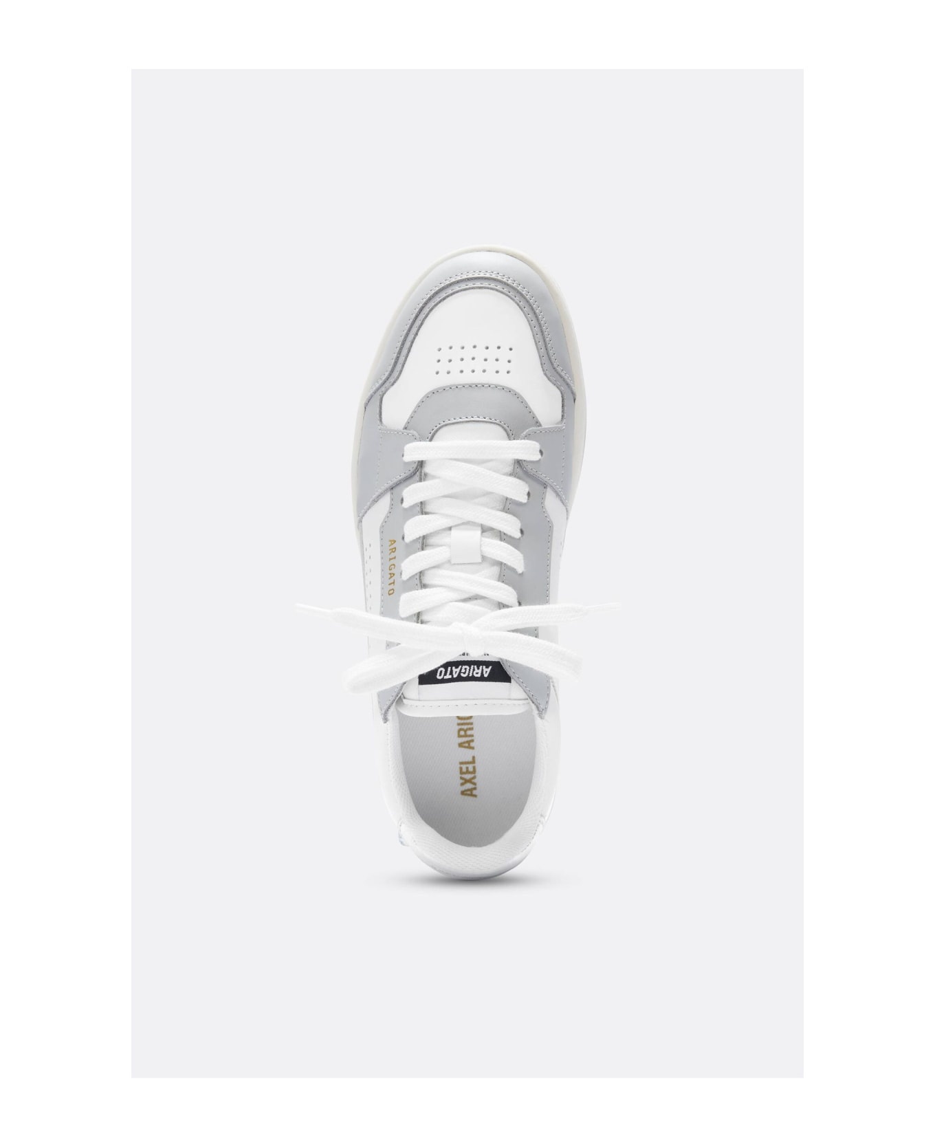 White And Grey Dice Lo Sneaker - 4
