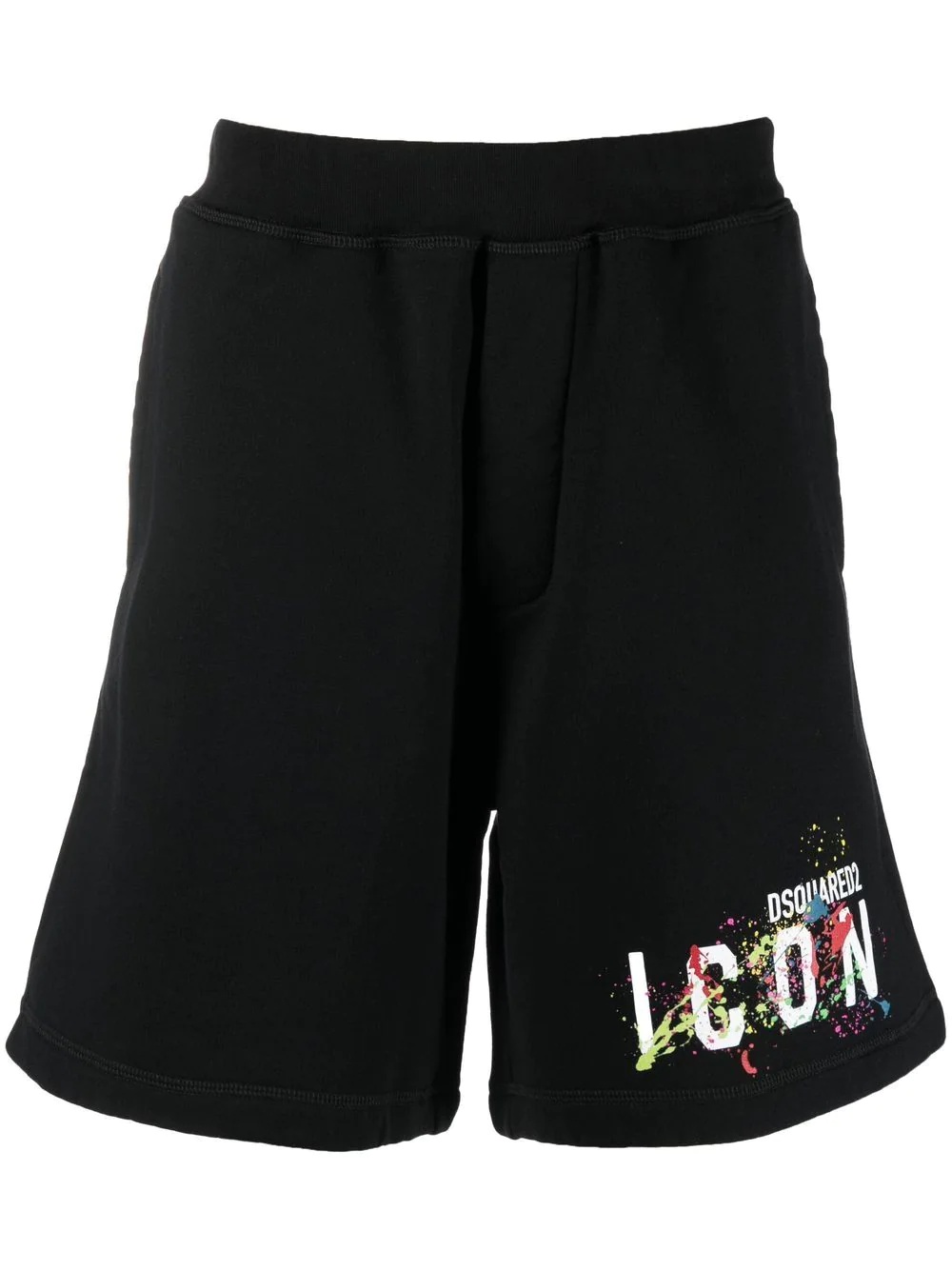 Icon logo-print track shorts - 1