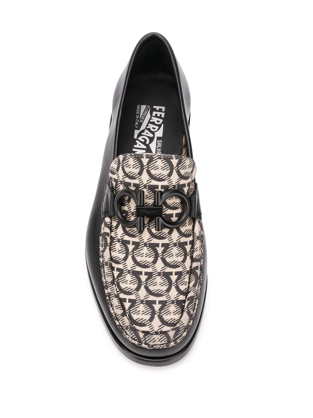 monogram-print loafers - 4