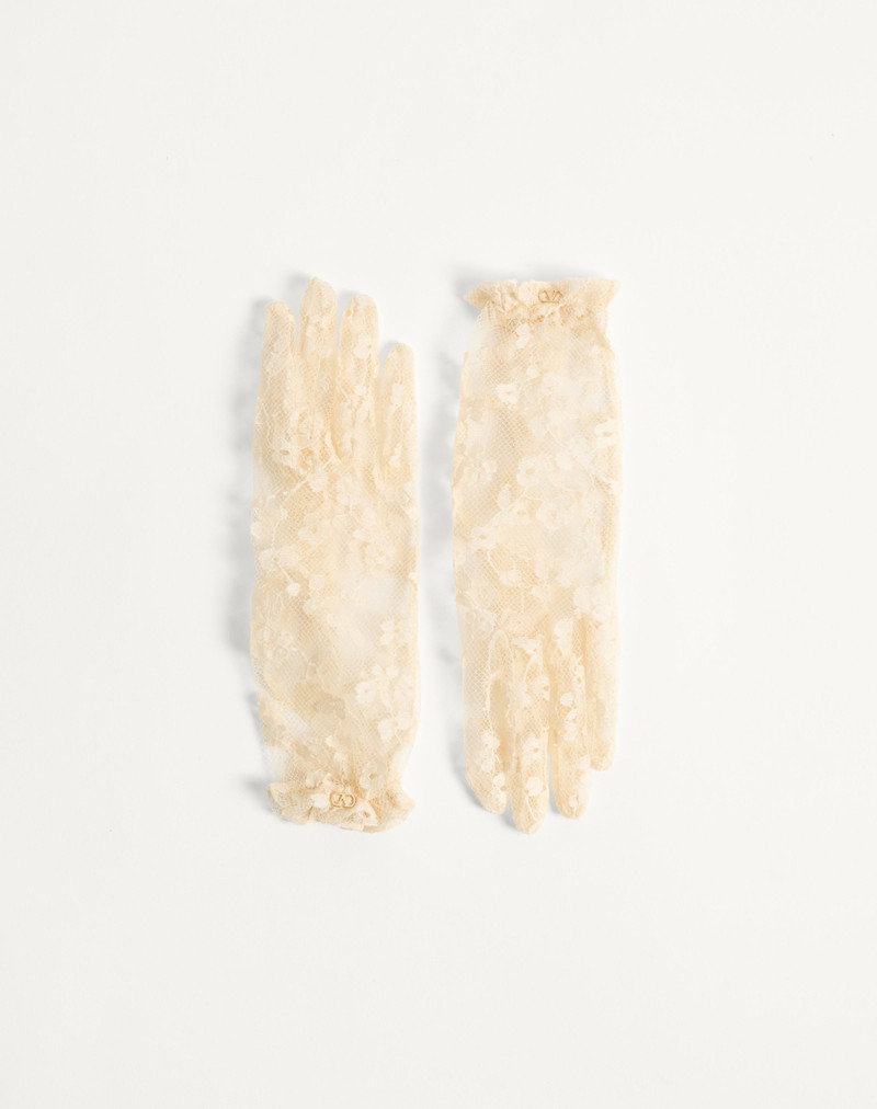 VLOGO SIGNATURE LACE GLOVES - 1