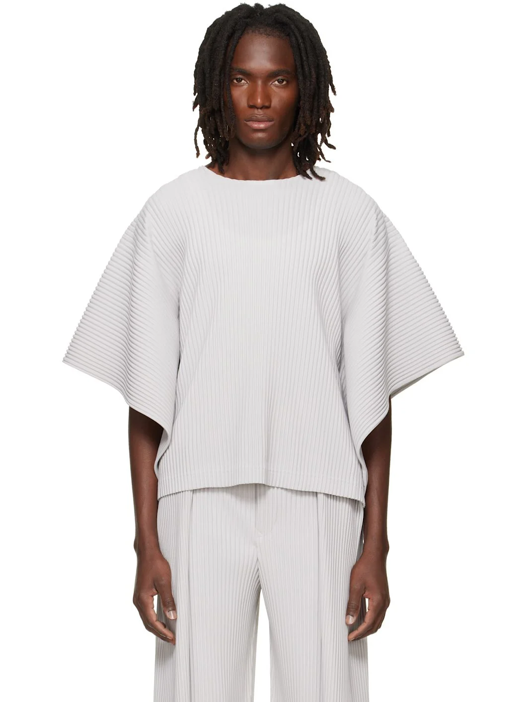 Gray Motion Blur Top - 1