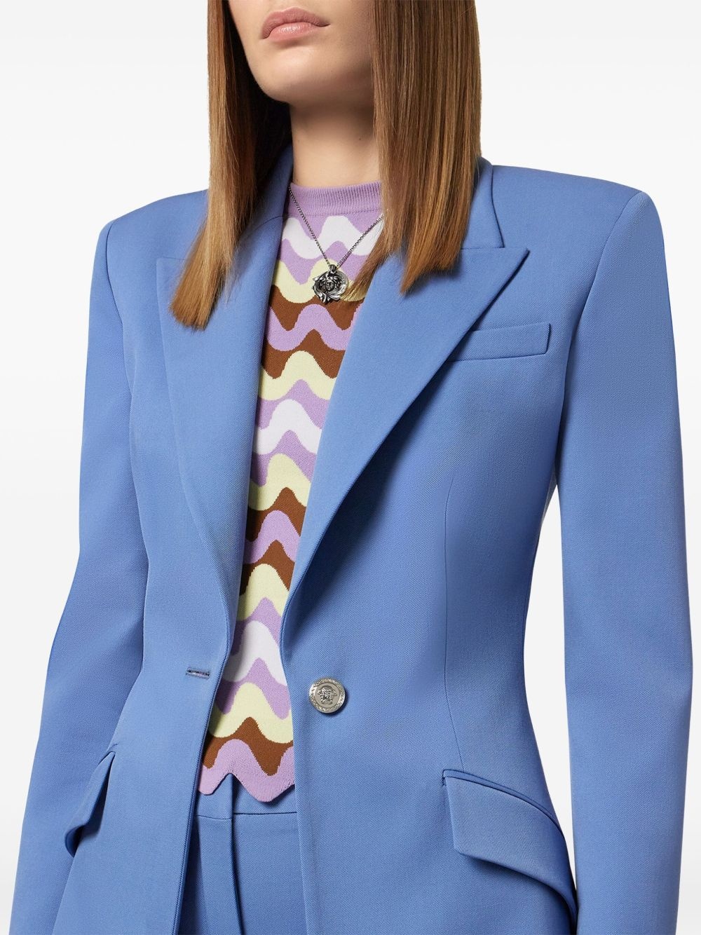 single-breasted blazer - 5