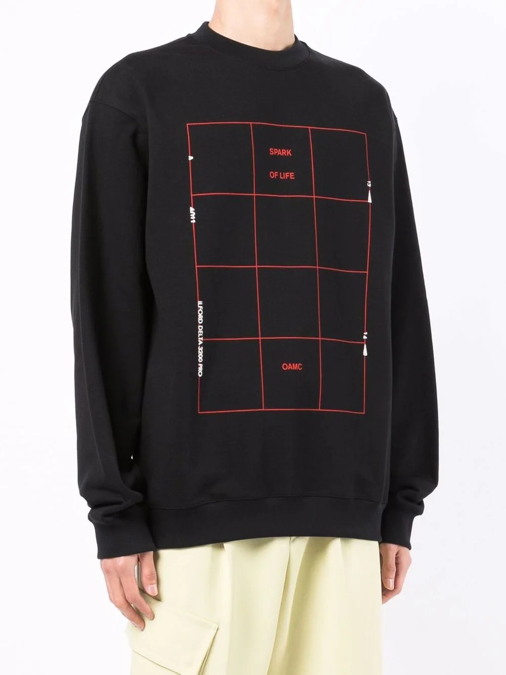 Grid crew neck sweatshirt - 3