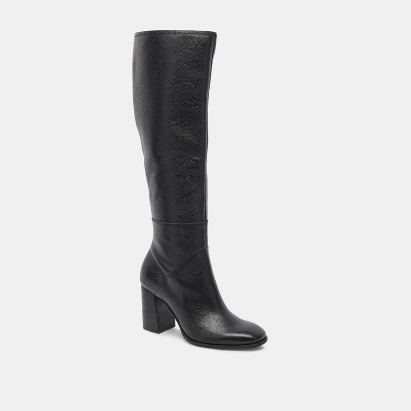 FYNN WIDE CALF BOOTS ONYX LEATHER 4