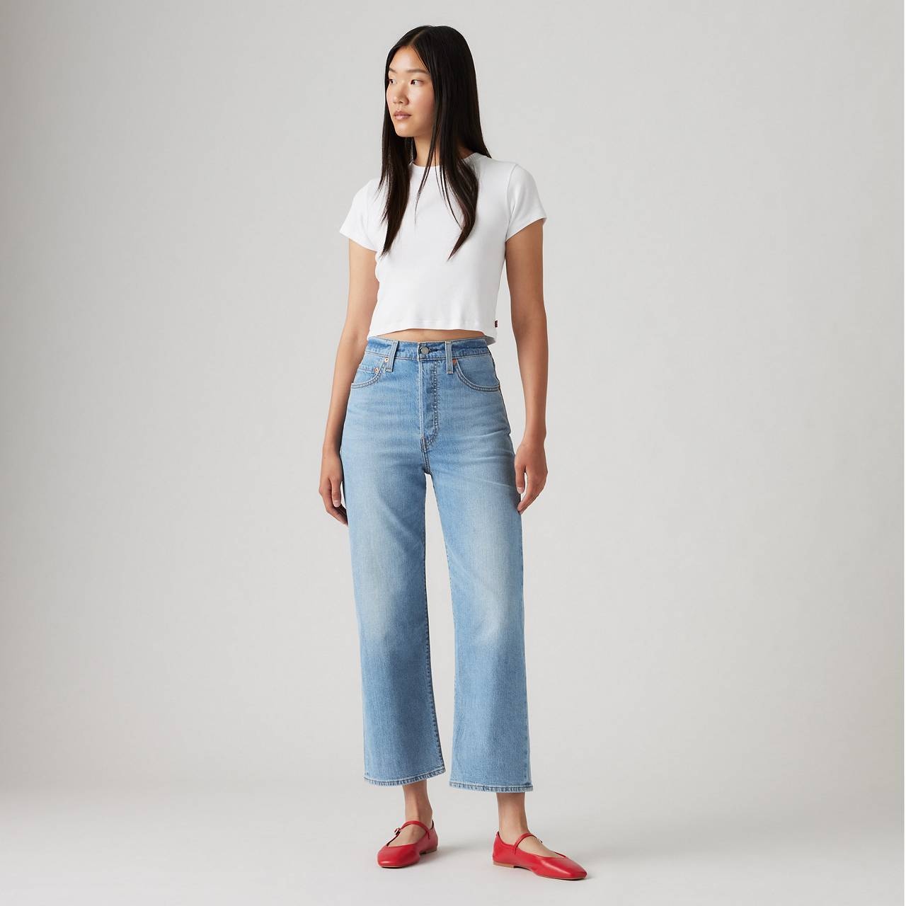 RIBCAGE STRAIGHT ANKLE WOMEN'S JEANS - 1