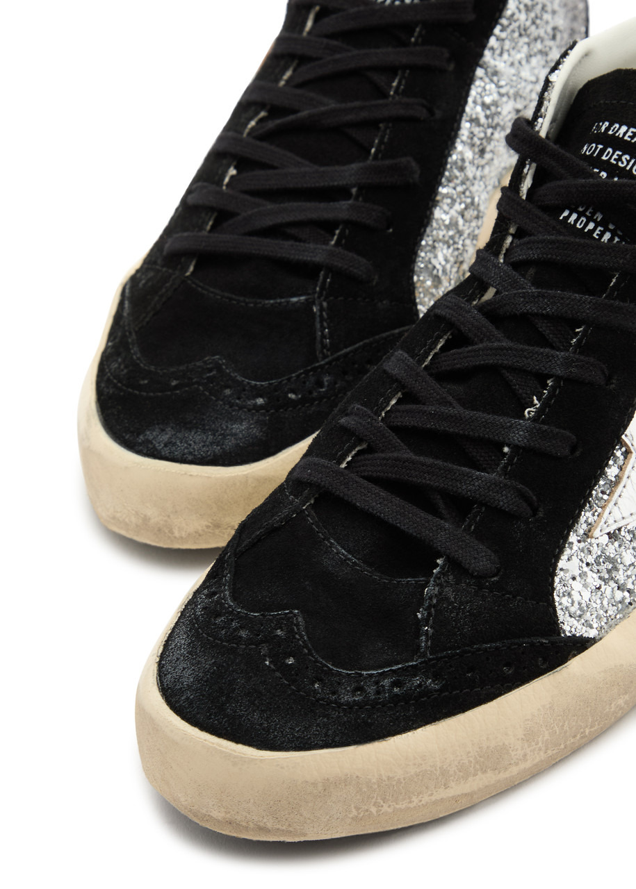Golden Goose Mid Star Panelled Suede Sneakers - 3