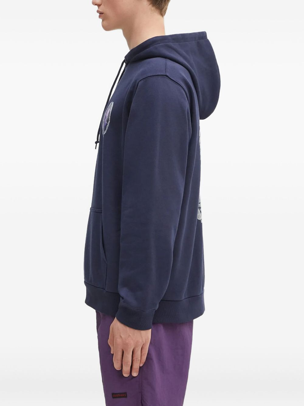 fingerprint-graphic hoodie - 3